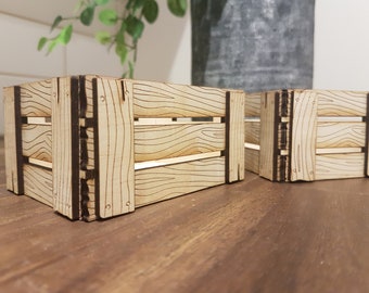 Fruit Crate laser cut digital files for laser cutting hobby vector laser cut wooden gift box present glowforge