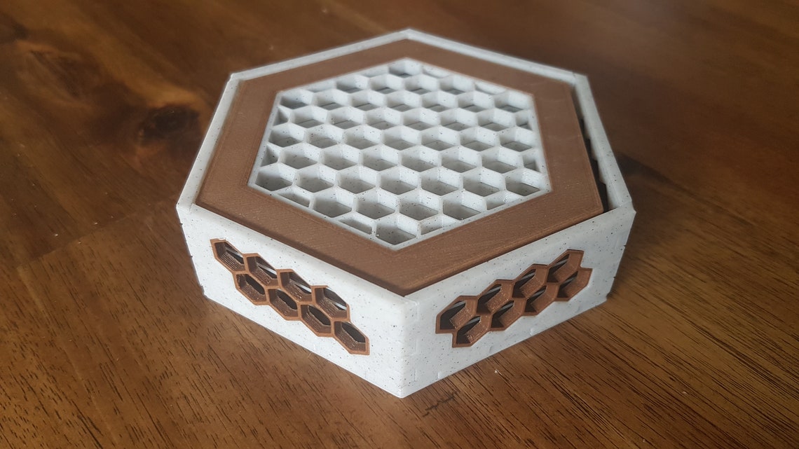 Coaster Set of 6 3d Printed Laser Cut Digital Files Etsy