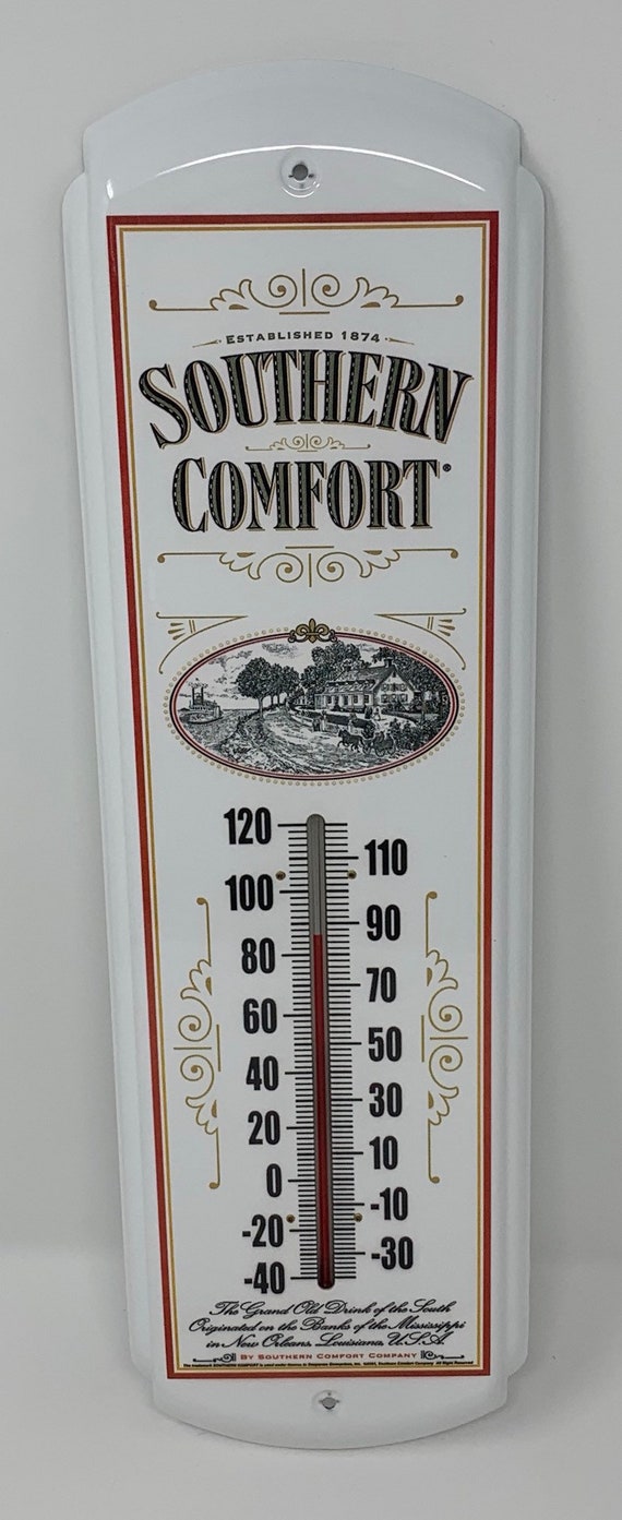Southern Comfort Thermometer Vintage Style Advertising 17 X 5 Etsy