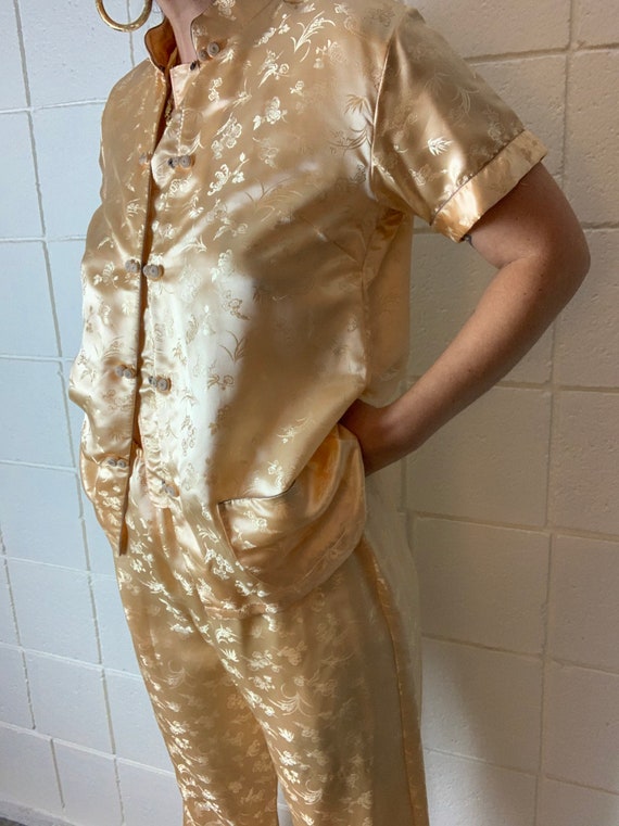 Vintage Deadstock 100% Silk Pajamas NWT