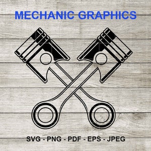 Mechanic, Piston, Logo, Svg, Business Graphics,