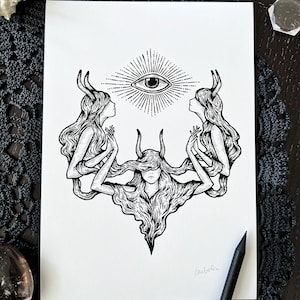 DAOINE SIDHE | faerie illustration print | Faerie art