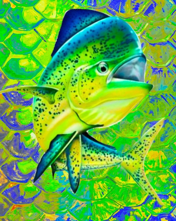 Mahi Mahi Custom Print 8x10 Custom Print Florida Living Etsy