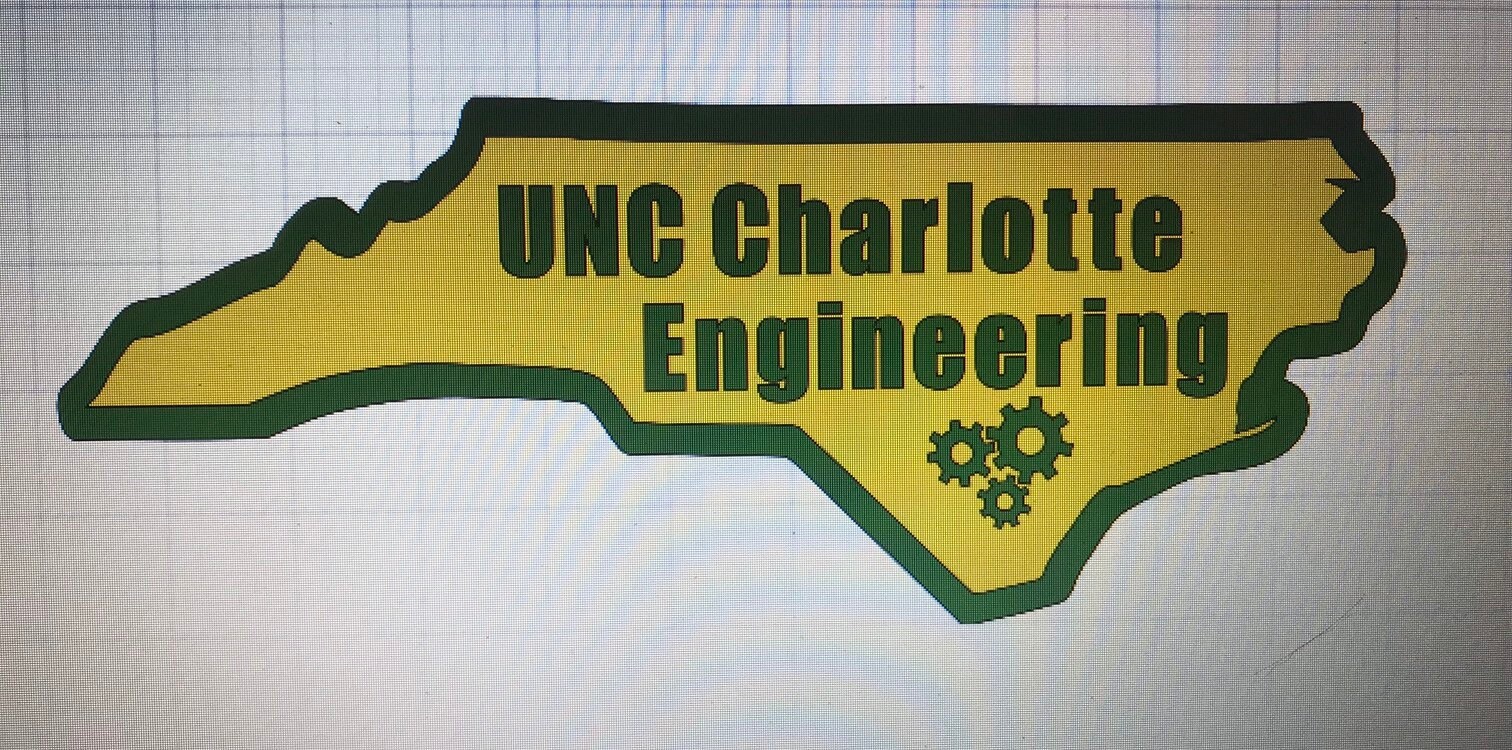 UNC Charlotte Major Vinyl Car Decal/ Sticker Etsy
