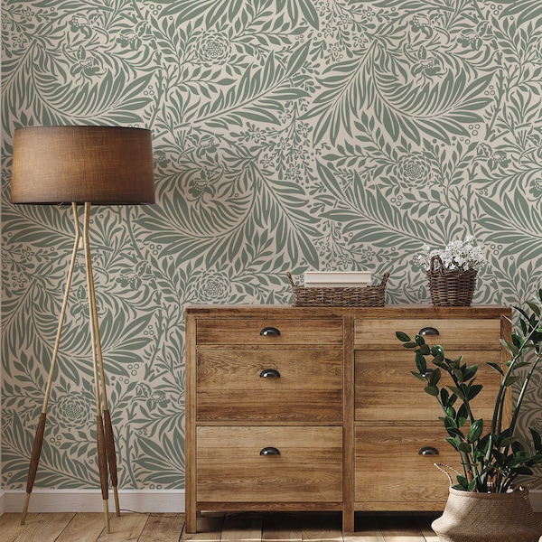 Sage Green Removable Wallpaper - Etsy