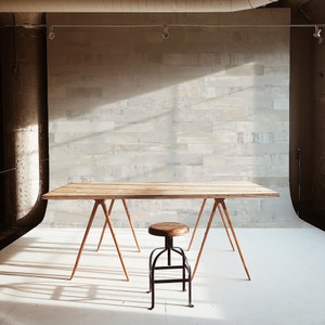 Whitewash houten plank behangmuurschildering: Peel and Stick wandbekleding afbeelding 1