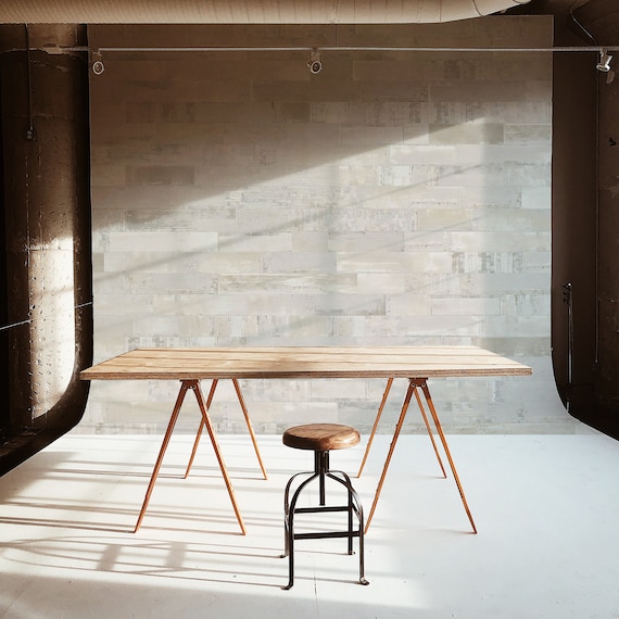Whitewash Wood Plank Wallpaper Mural: Peel and Stick Wall Covering
