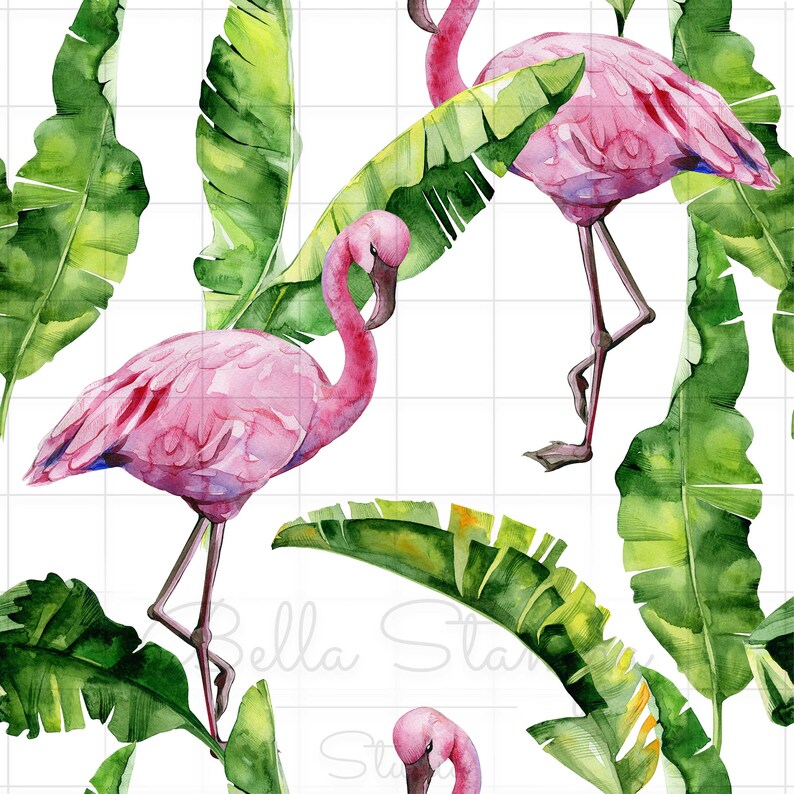 Flamingo Removable Wallpaper Selfadhesive Temporary Etsy UK