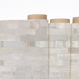 Whitewash houten plank behangmuurschildering: Peel and Stick wandbekleding afbeelding 6