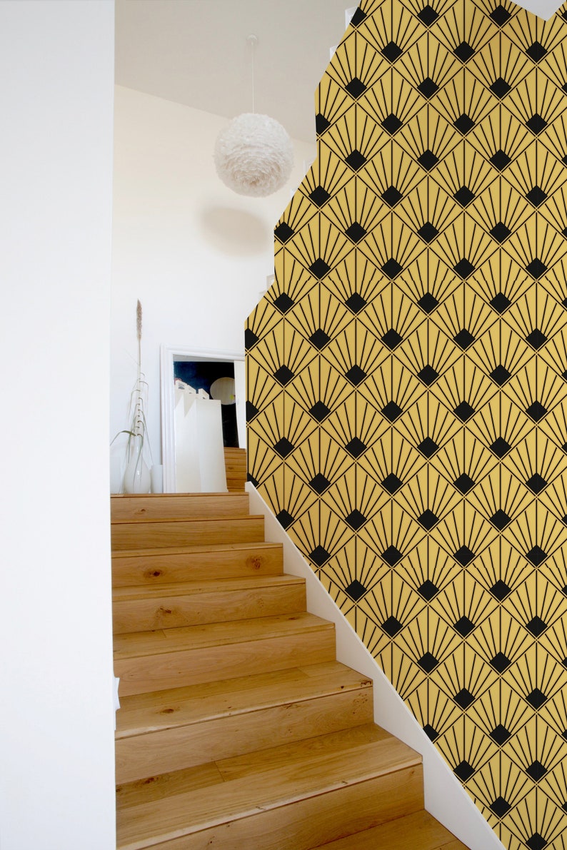 Art Deco Vintage Removable Wallpaper Self-adhesive - Etsy