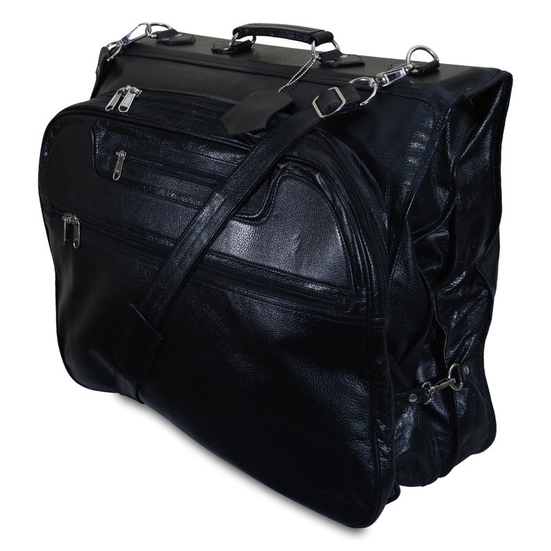 Goalwinners Pure 100 Leather Men's Suit Carrier Garment Etsy