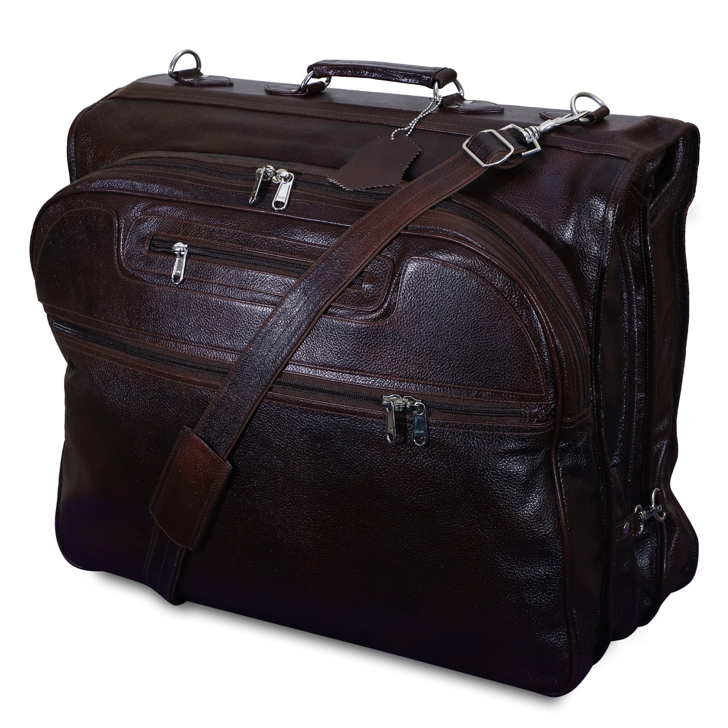 GoalWinners Pure 100 Leather Men's Suit Carrier Garment Etsy