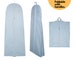 White 72' Length with 8' Tapered Gusset Breathable Waterproof Bridal Wedding Gown Dress Clothes Cover Bags Long Dress Garment Cover 
