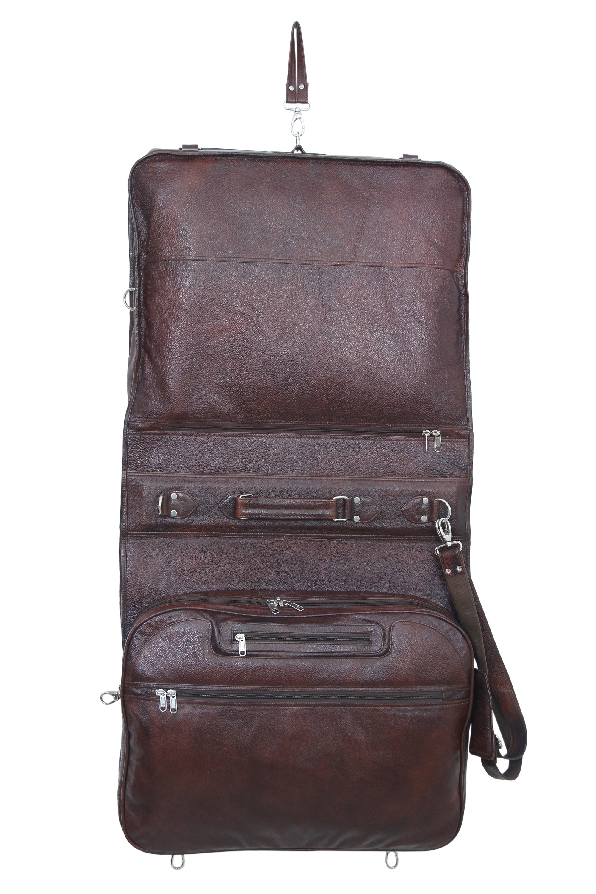 GoalWinners Pure 100 Leather Men's Suit Carrier Garment Etsy