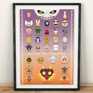 Legende von Zelda: Majora Maske 18 x 24 Folie gestempelt Poster