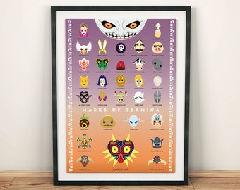Legend of Zelda: Majora's Mask 18x24 Foil Stamped Poster