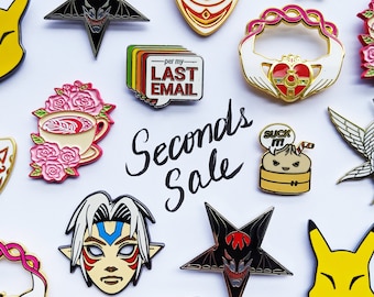 Seconds Enamel Pin Sale!