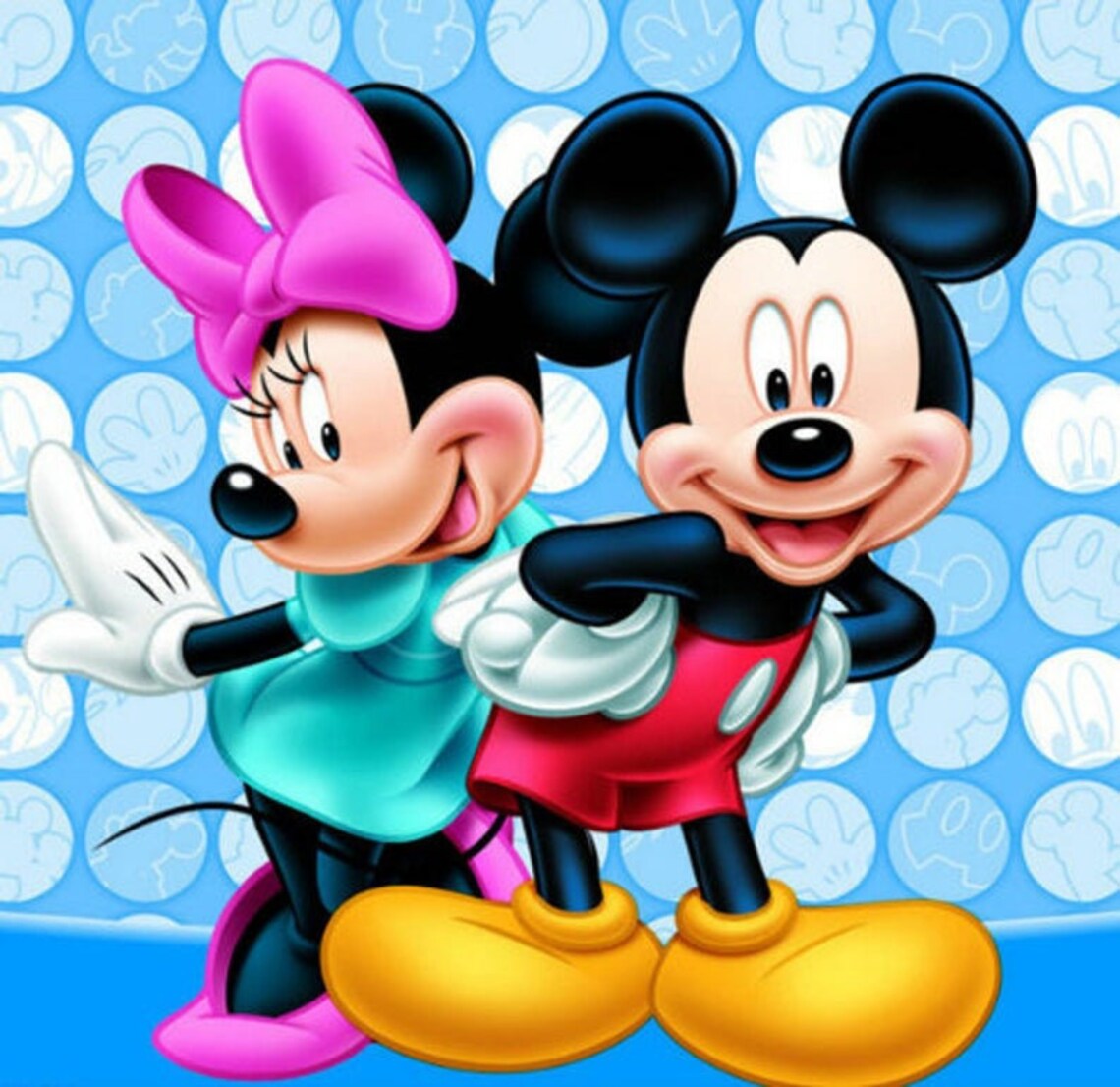 5D Diamond Painting Mickey and Minnie Mouse Full Square/Round | Etsy