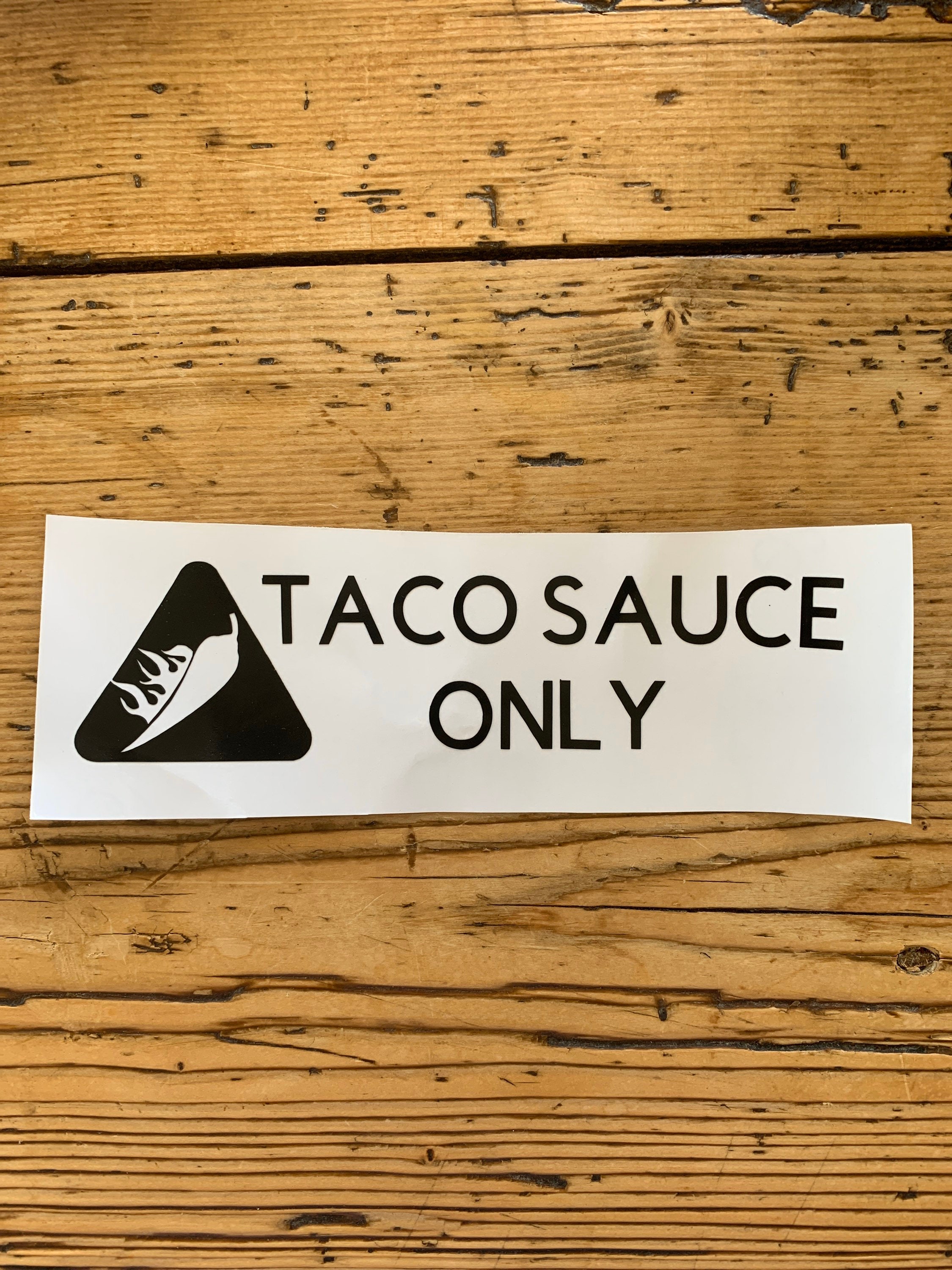 Taco Sauce Only Fuel Door Car Decal Etsy