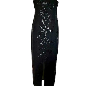 90s mesh prom dress Vintage Halter-Neck Sheath Prom Dress Beaded Chiffon Long Evening Gown   DSProm
