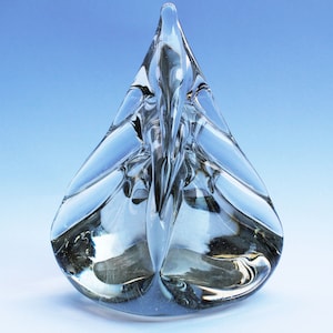 Glass Christmas tree . Ukrainian product . Glass souvenir .