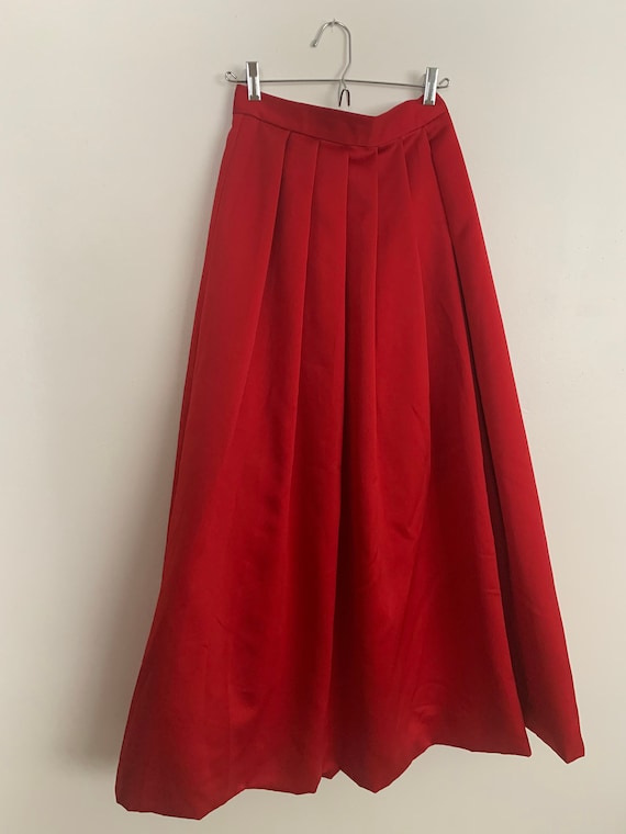 Vintage satin ball gown skirt