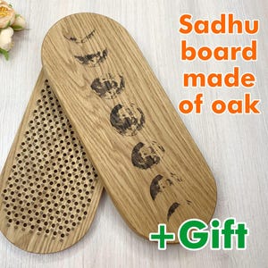 Sadhu board from natural wood, Wooden Sadhu Board with nails for foot massage, Custom yoga gifts, Board With Nails, Meditation Tools