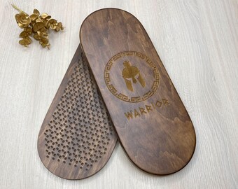 Yoga gifts for men, Custom yoga gifts, Meditation gift, Wooden Sadhu Board with nails for foot massage, Yoga gifts, Yoga board as a present