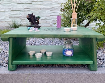 Mesa pequeña, Mesa de meditación, Mesa de oración, Altar de meditación, Mesa de té, Altar budista, Mesa japonesa, Yoga, Mesa de madera, Espiritual