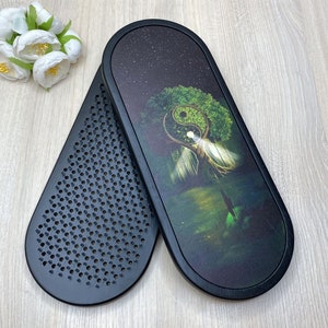 Sadhu board with drawing, Beautiful Sadhu board, Meditation gift, Natural wood,  Wooden Sadhu Board with nails, Custom yoga gifts