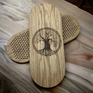 Meditation gift, Yoga women gifts, Custom yoga gifts, Wooden Sadhu Board with nails for foot massage, Sadhu Brett, Meditation Tools