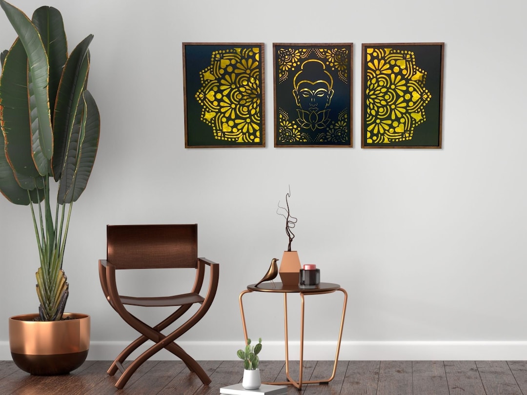 3D Image of Buddha, Meditation Gift, Yoga Gifts, Wall Art, Wall Decor ...