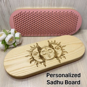 Sadhu board with copper nails, Sadhu board for beginners, Meditation gift, Yoga gifts, Custom yoga gifts, Wooden Sadhu Board with nails