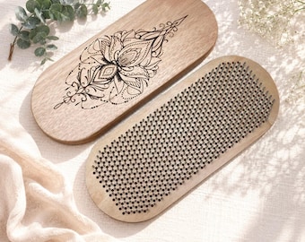 Inexpensive sadhu board, Custom yoga gifts, Meditation gift, Wooden Sadhu Board with nails for foot massage, Yoga women gifts, Budget gift