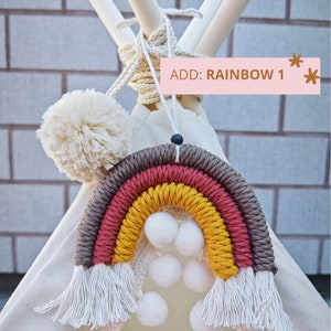 Rabbit House Teepee Canvas Small Pet Bed Bunny Tipi Guinea Pig Tee Pee Teepee+mat+rainbow-1