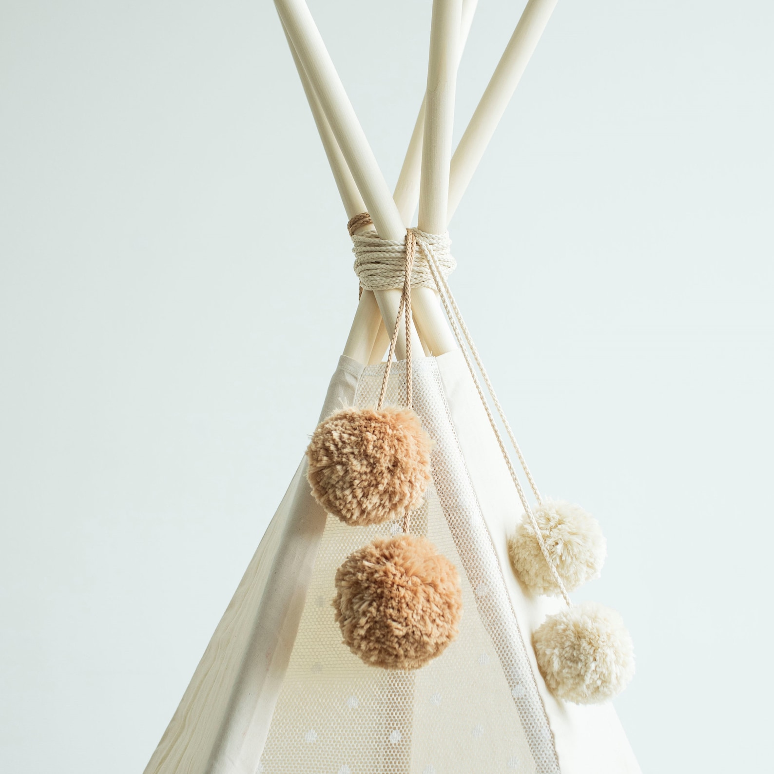 Mustard PomPoms Teepee Topper Pet Tipi Accessories in Etsy