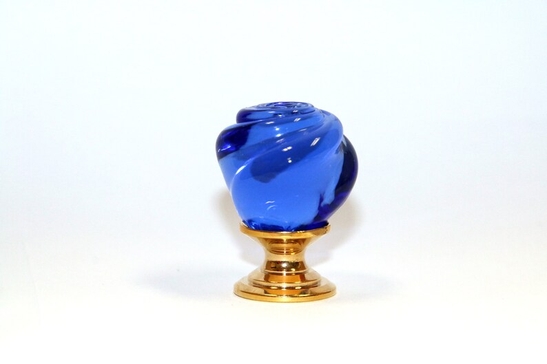 Vintage Murano Glass Rose Knob, Glass Knob, Vintage Knob for