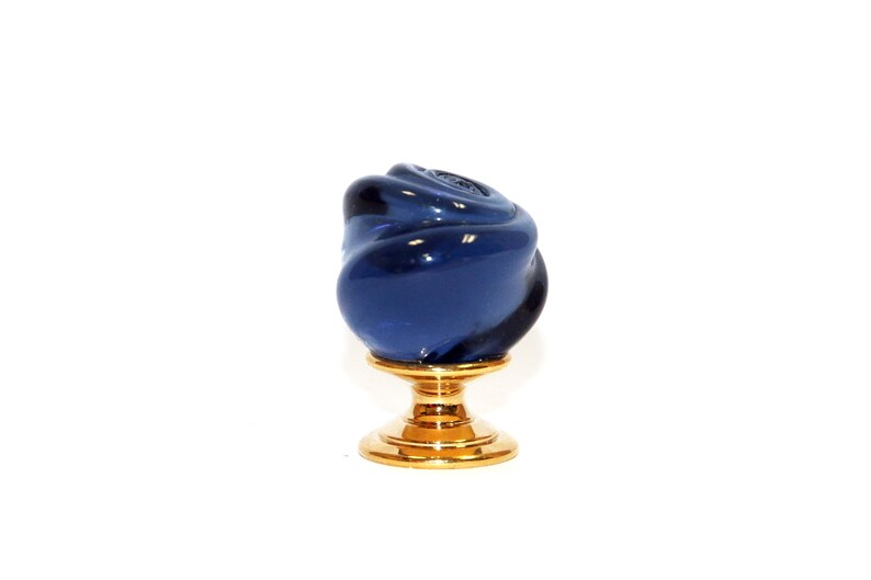 Vintage Murano Glass Rose Knob, Glass Knob, Vintage Knob for