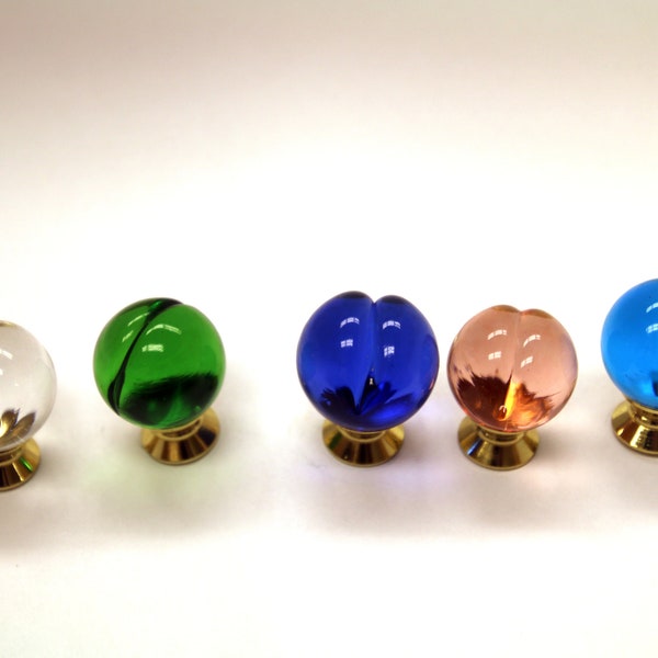 Vintage Murano Glass Sienna Cabinet Knobs & Pulls, Glass  Knob, Vintage Knob for Drawer and Cabinet