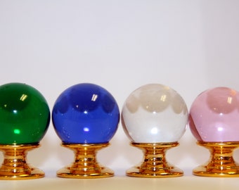 Smooth Vintage Murano Glass  Cabinet Knobs & Pulls, Glass Knob, Vintage Knob for Drawer and Cabinet