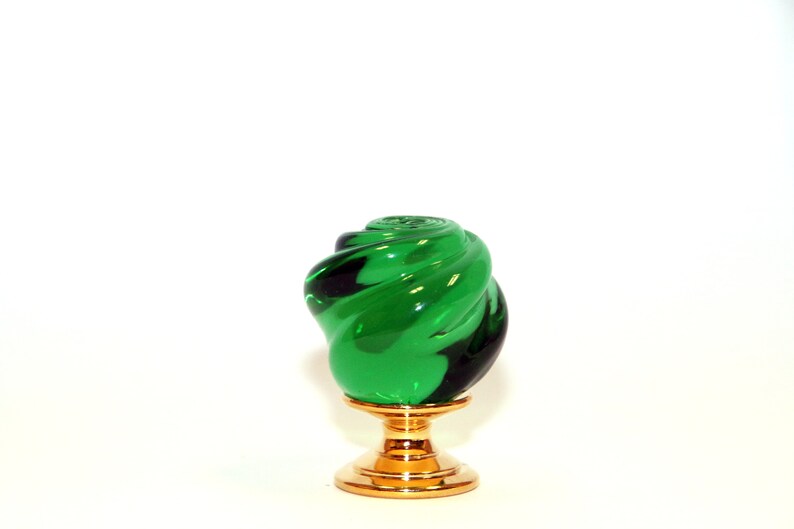 Vintage Murano Glass Rose Knob, Glass Knob, Vintage Knob for