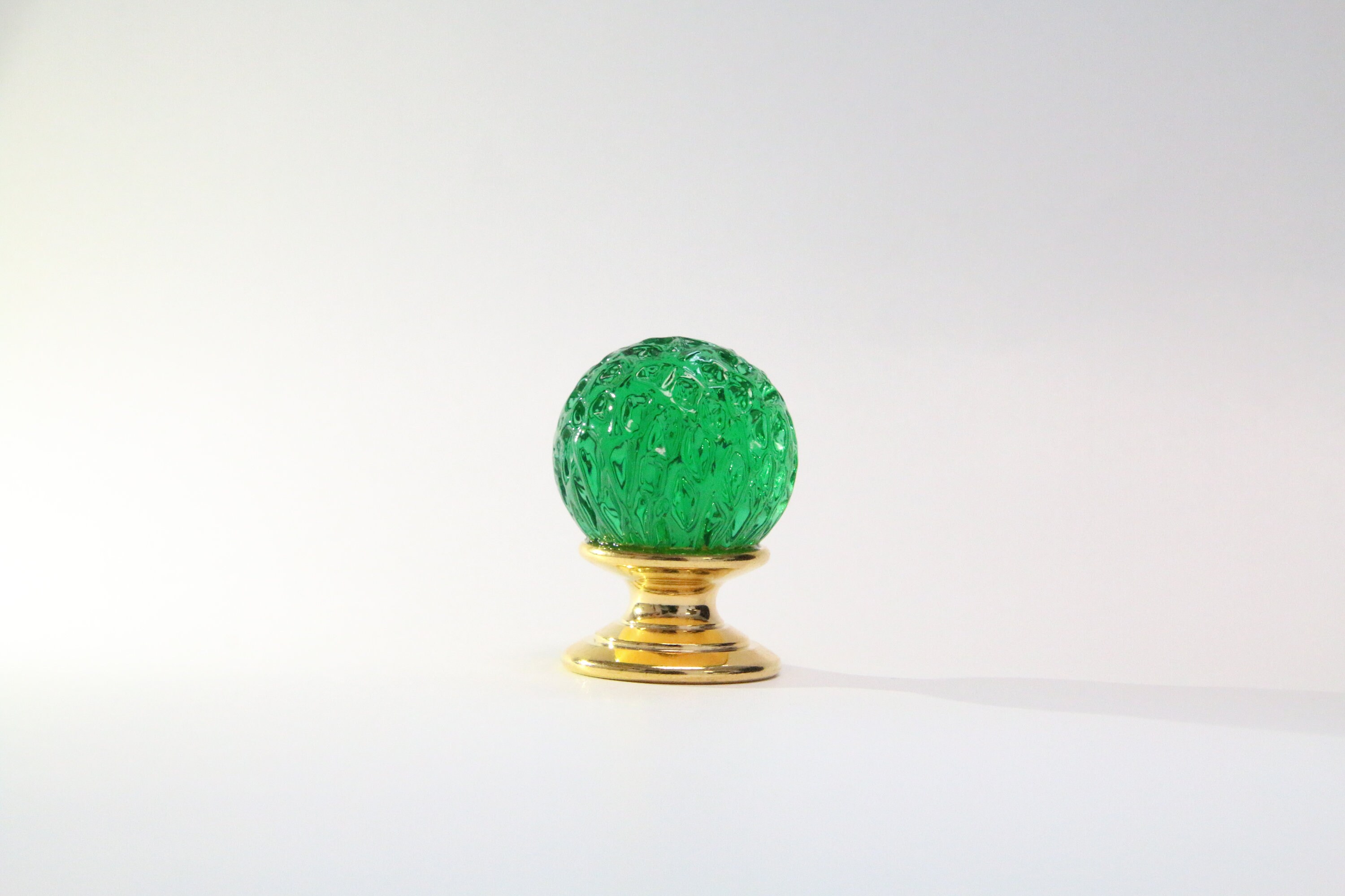 Vintage Murano Glass Golf Ball Knobs & Pulls, Glass Golf Ball