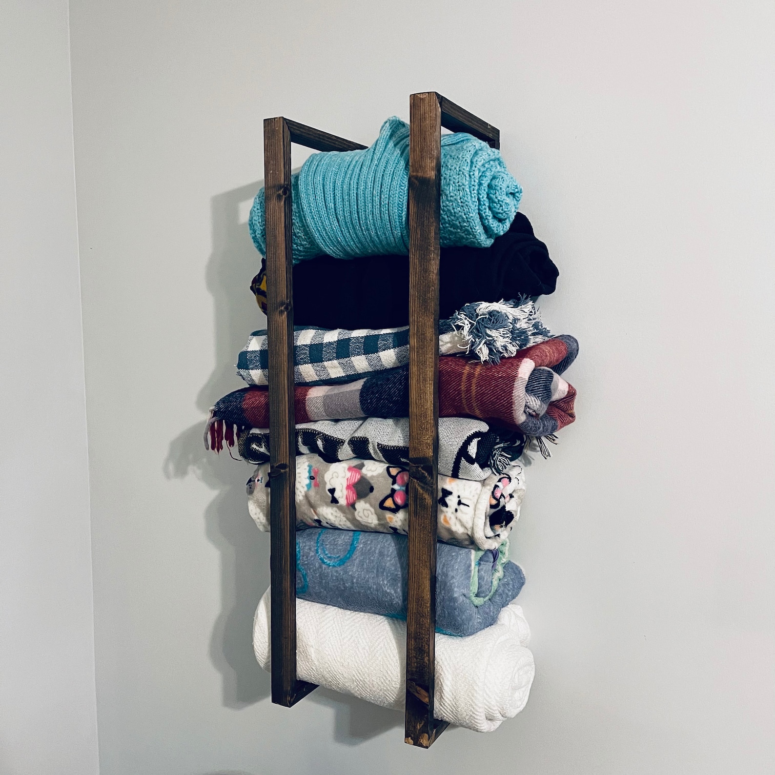Blanket Rack / Towel Rack / Wall Mount / Blanket Storage Etsy