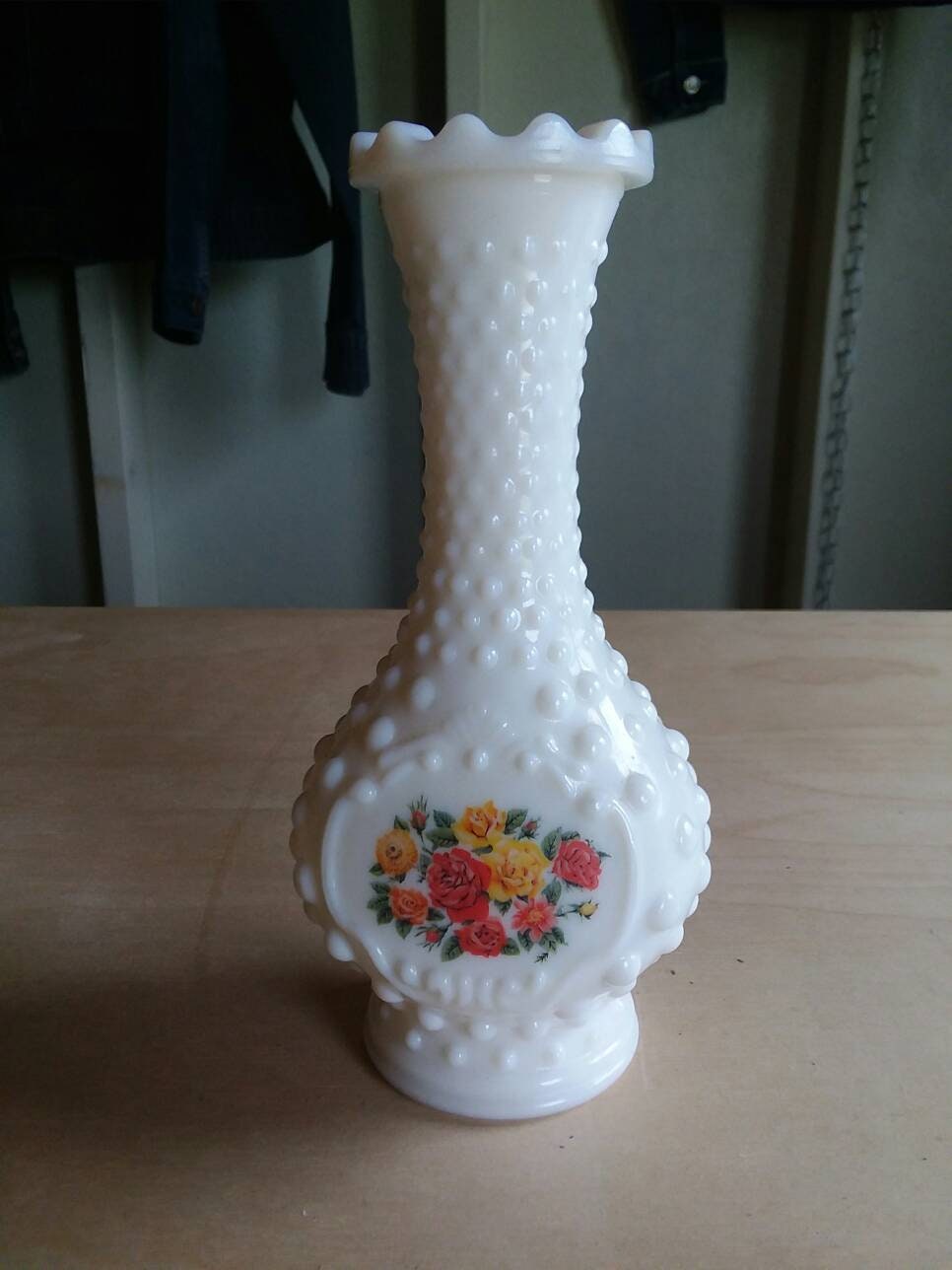 AVON Hobnail Vase. Vintage Milk Glass. Valentine's Day Etsy