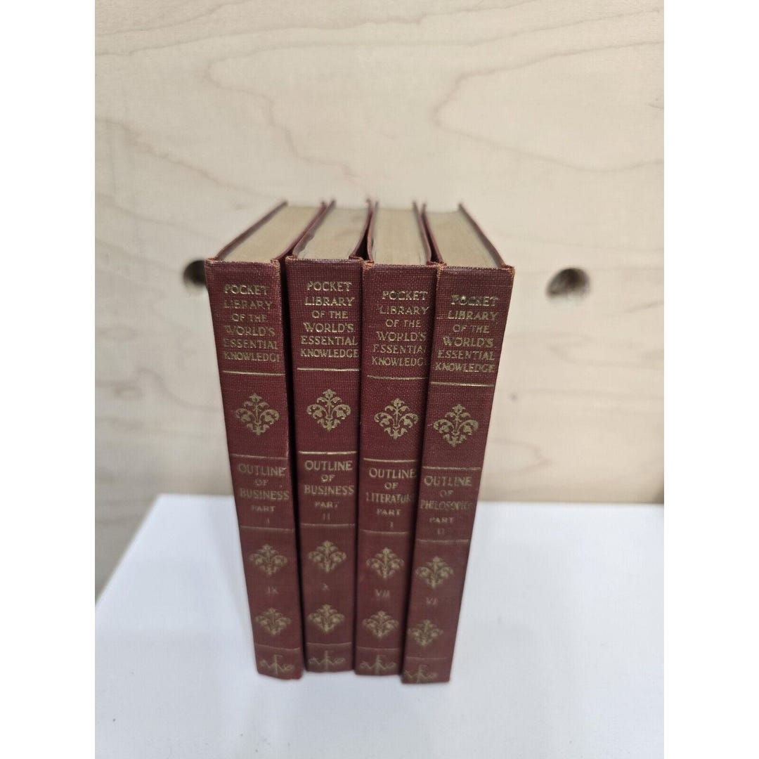 Pocket Library Definition 4 Vintage Pocket Library of the World's Essential Information Hardcover ...