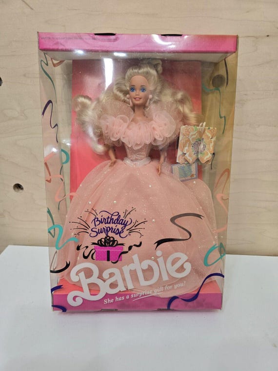 Vintage Mattel Birthday Surprise Barbie Doll in Box Etsy