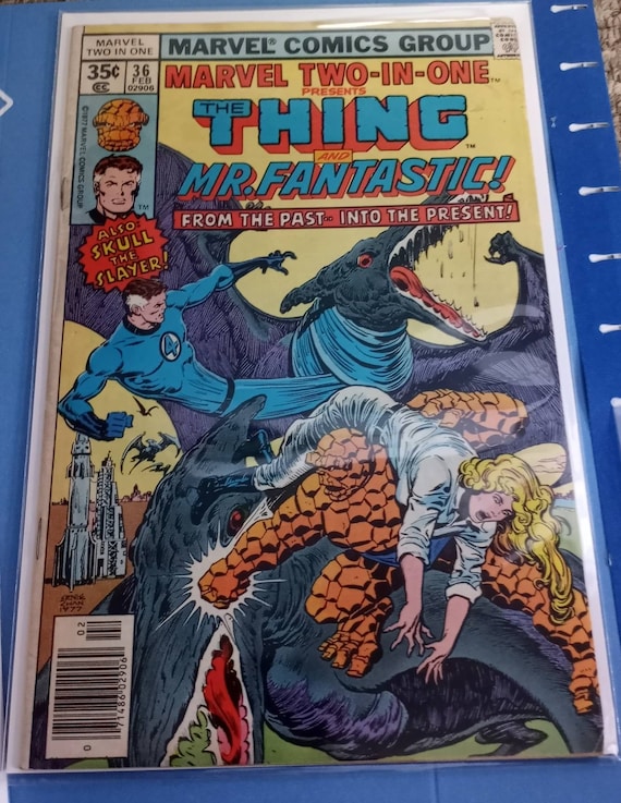 Vintage Marvel 2 in 1 Comic Book. the Thing and Mr. Fantastic