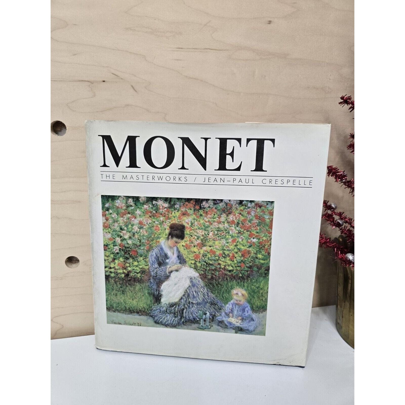 MONET MASTERWORKS by Jean Paul Crespelle 1988 Hardcover Dust 