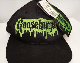 Kids Embroidered GOOSEBUMPS Baseball Hat Cap. R. L. Stine