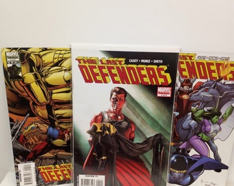3 The Last Defenders Comic Books # 4, 5, & 6